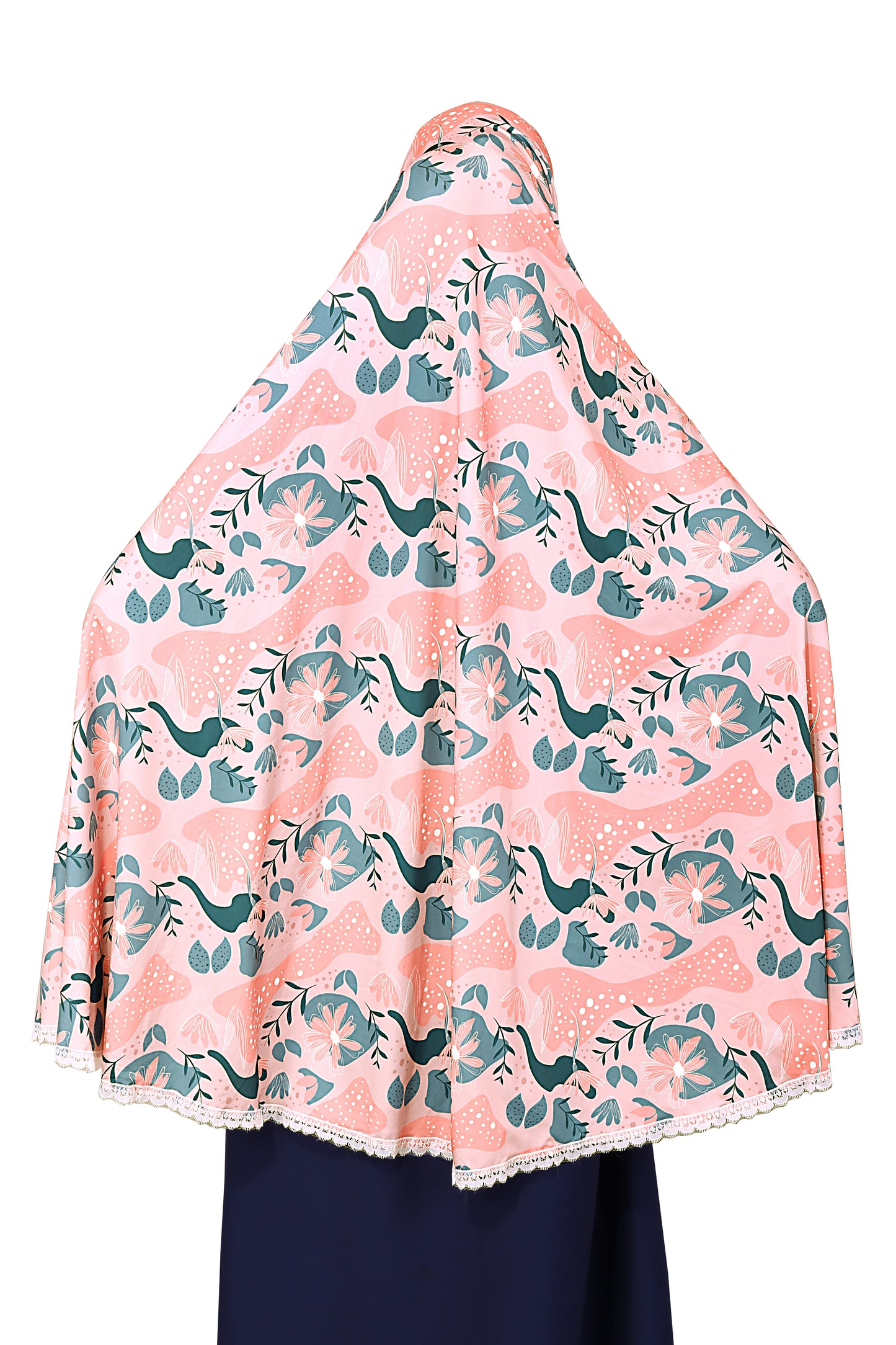 Pink & mint Green Khimar