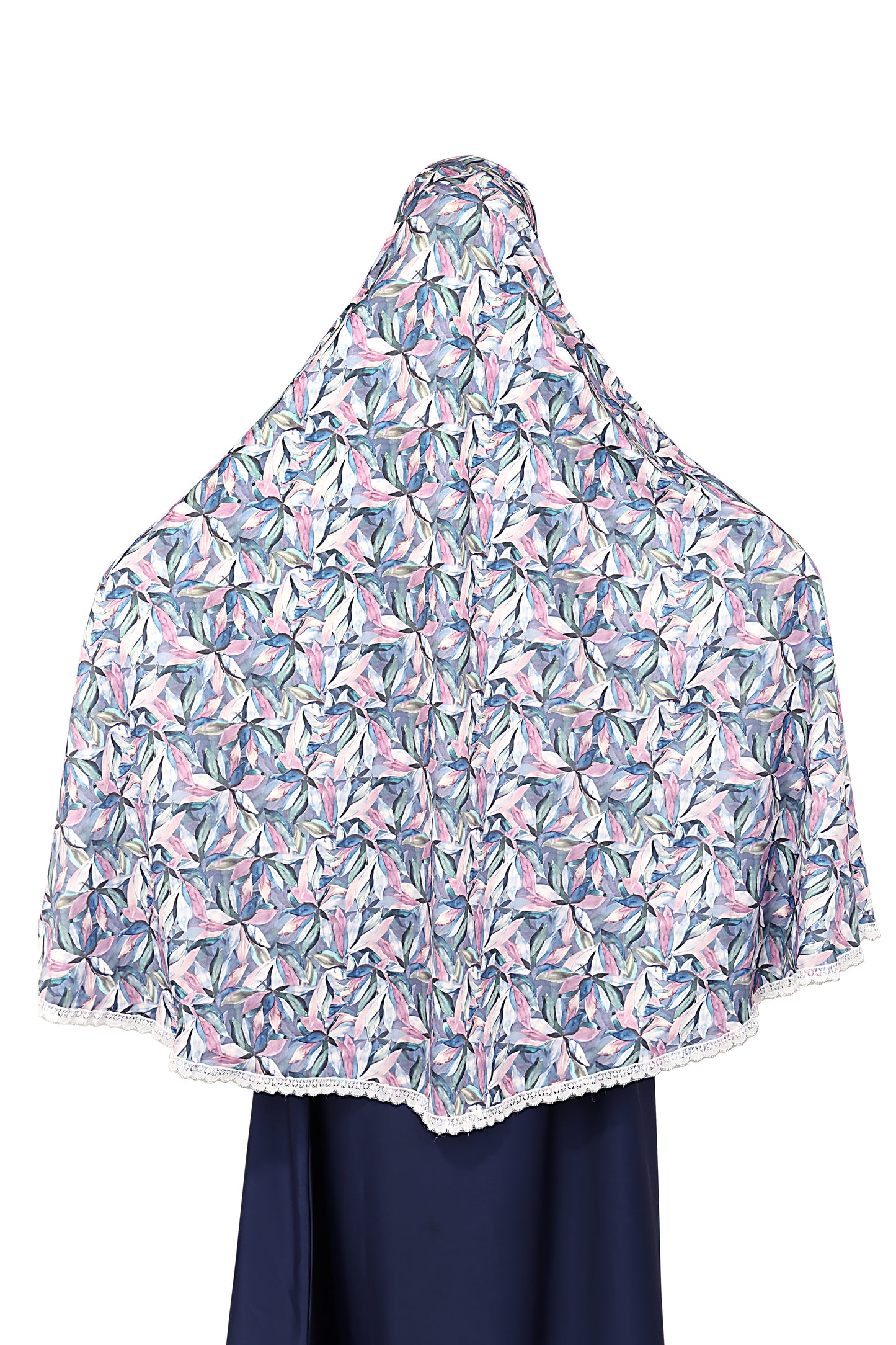 Blue Foral Khimar