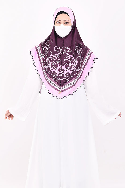 Malaysian Makhna (Maroon with Pink border)